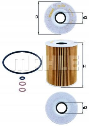 KNECHT OX 254D2 Filtr oleju