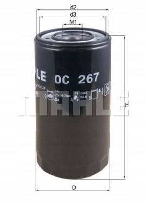 KNECHT OC 267 Filtr oleju