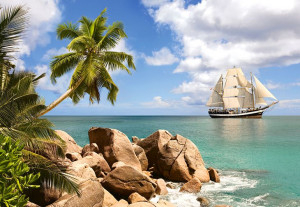 CASTORLAND Puzzle 1500 elementów Sailing in Paradise - Żeglowanie w raju