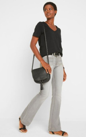 Bonprix Elastyczne Jeansowe Spodnie Dzowny Rozszerzane Stretch 40-42 943855