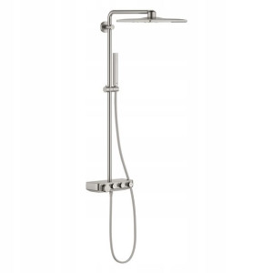 Grohe Zestaw prysznicowy termostat STAL NIERDZEWNA