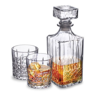 Cascade Zestaw Do Whisky Karafka 900 Ml 4 Szklanki 330 Ml
