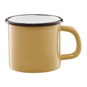 Kubek Emaliowany 10cm 0,6l Prosty Żółty