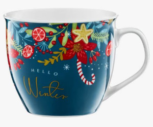 Kubek Świąteczny 550ml Porcelana Hello Winter