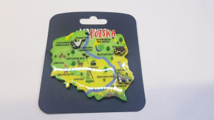 Magnes Polska Zielony Mapa