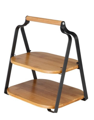 Patera Bambusowa Stal Loft