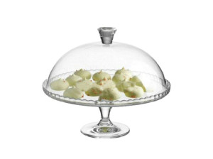 Patera na nóżce z kloszem Patisserie Pasabahce 32 cm