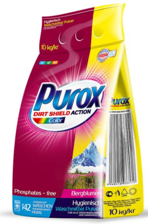 Proszek Do Prania 10 Kg Do Koloru Purox 120 Prań