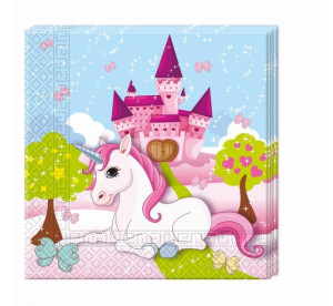 Serwetki papierowe "Unicorn", rozm. 33 x 33 cm, 20 szt. KK