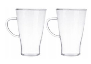 Terisill 2 szklanki do latte 0,4l żaroodporne