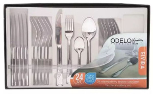 Zestaw Komplet Sztućców Sztućce Stal 24el. Odelo
