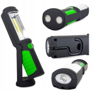 Lampa Latarka Warsztatowa Led Cob 2w1 Hak Magnes