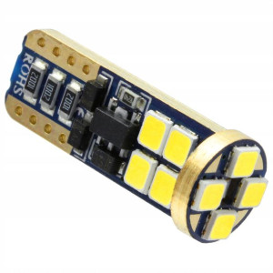 Żarówka Led 12 Smd 2835 W5w T10 Canbus +stab Biały