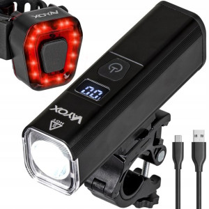 Zestaw Lampka Rowerowa Tył Przód Led Usb C Vayox