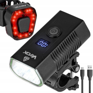 Zestaw Lampka Rowerowa Led Na Przód Tył Usb Vayox