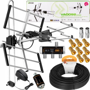 Zestaw 3tv Antena Dvb-t2 Kierunkowa Combo Mux8 4k
