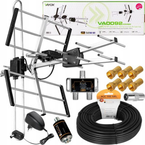 Zestaw 2tv Antena Dvb-t2 Kierunkowa Combo Mux8 4k