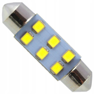 Żarówka Led Rurka C5w C10w C3w 6 Led Smd 6000k