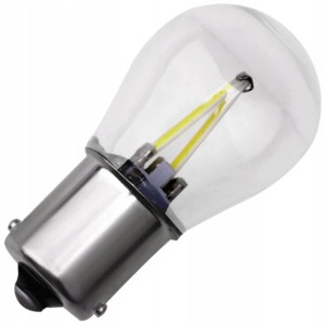 Żarówka Led P21w Cob 12v Szklana Filament 6000k