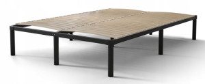 Łóżko 160x200 cm samonośny stelaż metalowy WERA