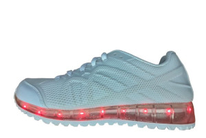 Buty Led Shoes 7 kolorów Białe Odblaskowe na USB / r. 37