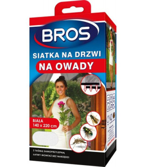 Bros Siatka Na Drzwi Na Owady 140x220 Cm Biała