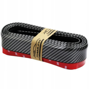 Gumowa Dokładka Zderzaka Spoiler Taśma 2,5m Carbon