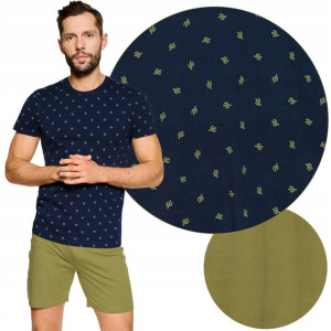 Piżama krótki rękaw HENDERSON 39730-59X NEEDLE L