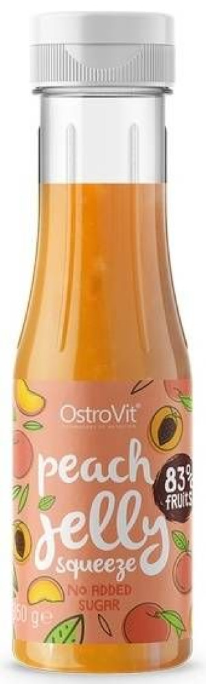 Owoce w żelu Brzoskwiniowy frużelina 350 g OstroVit Jelly Squeeze Peach