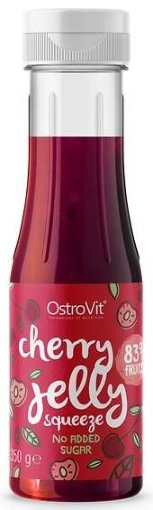 Owoce w żelu Wiśniowy frużelina 350 g OstroVit Jelly Squeeze Cherry