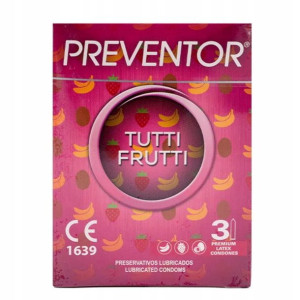 PREZERWATYWY Preventor Tutti Frutti smakowe 3szt