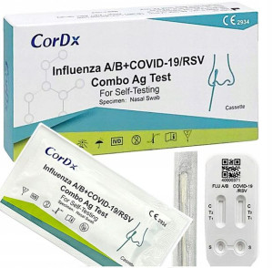 Domowy Test Combo Covid-19 Grypa A+b Rsv Cordx