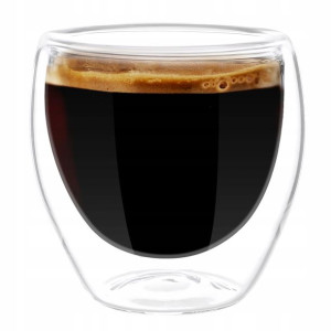 Kubek Szklanka Termiczna 80ml Do Kawy Espresso 1x