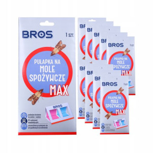 10x Bros Pułapka Mole Spożywcze Max Lep Feromony