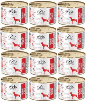 4VETS NATURAL Kindey Support Dog 12x185g