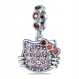 Zawieszka SREBRO 925 Charms Kotek Hello Kitty