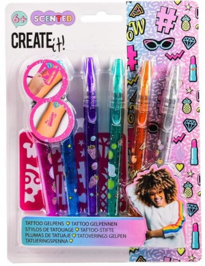 Create It! Zestaw 6 Pisaków Do Robienia Tatuażu