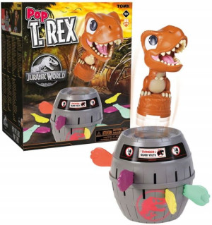 Tomy Pop Up T-rex Jurassic World Gra Zręcznościowa