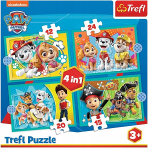 Trefl Puzzle 4w1 Psi Patrol Wesoła Ekipa Mega Paka