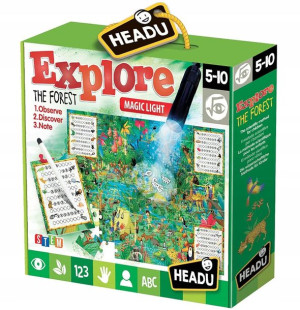Headu Puzzle Edukacyjne Odkrywcze Las Latarka 5-10