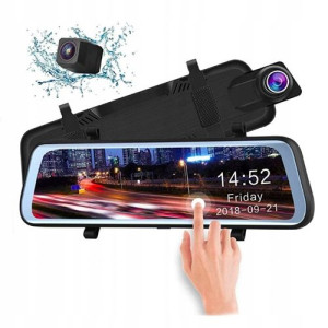 Rejestrator Jazdy W Lusterku Kamera Cofania Fullhd