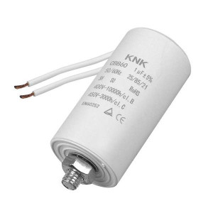 Kondensator silnikowy 1uF 450V AC z przewodami