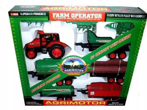 MEGA zestaw TRAKTOR PRZYCZEPY maszyny ROLNICZE