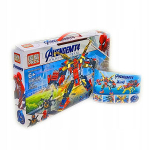 SPIDERMAN 2w1 ROBOT PAJĄK klocki MEGA zestaw WALKA
