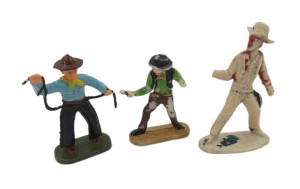 Stare kolekcjonerskie figurki kowboj kowboje PRL