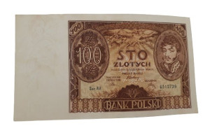 Stary Banknot kolekcjonerski Polska 100 zł 1934
