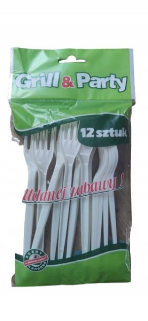 Widelce Sztućce Jednorozowe Plastikowe 12 Sztuk