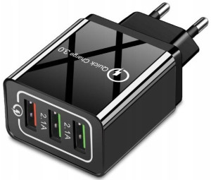 Szybka Ładowarka Sieciowa 3xusb Quick Charge 3.0