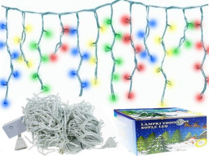 Sople lampki 100LED kurtyny świetlne Wielokolorowe