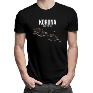 Korona Gór Polski koszulka dla wędrownika górskiego fan gór koszulka górska